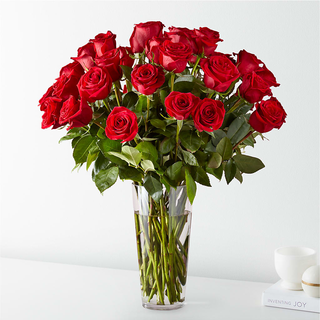 Long Stem Red Rose Bouquet – Fleuriste Lily-rose, Magog PQ