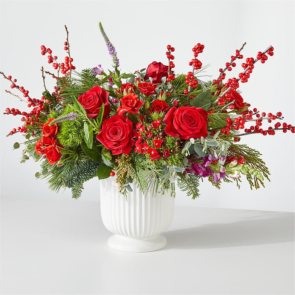 Big Red Bow Bouquet – Fleuriste Lily-rose, Magog PQ