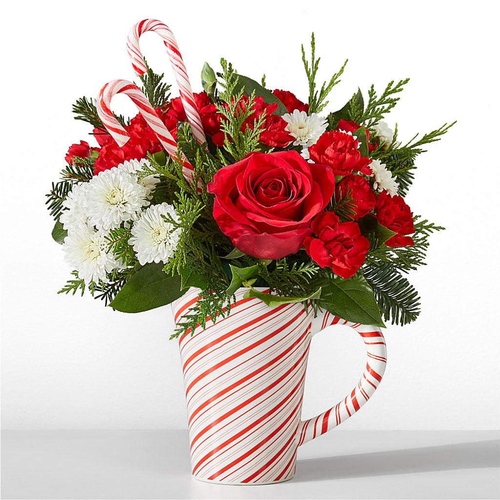 Peppermint Swirl Mug – Fleuriste Lily-rose, Magog PQ