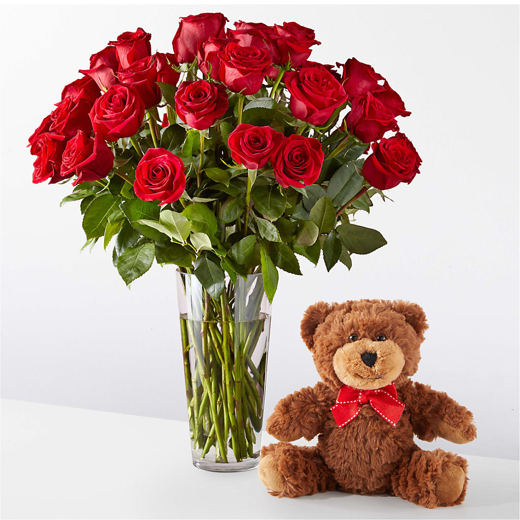 Romantic Long Stem Red Rose Bouquet Bundles – Fleuriste Lily-rose, Magog PQ