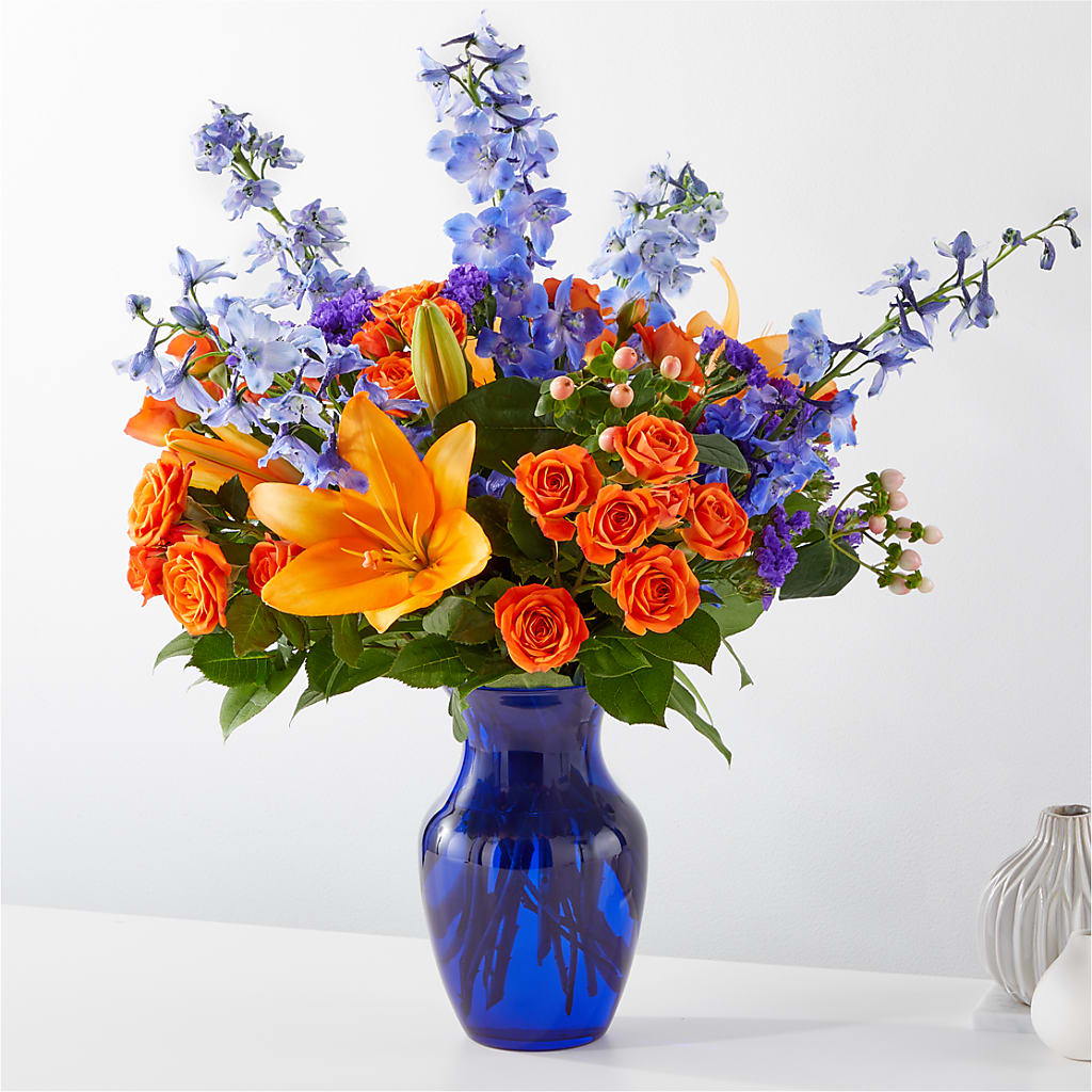 Radiant Citrus Bouquet – Fleuriste Lily-rose, Magog PQ