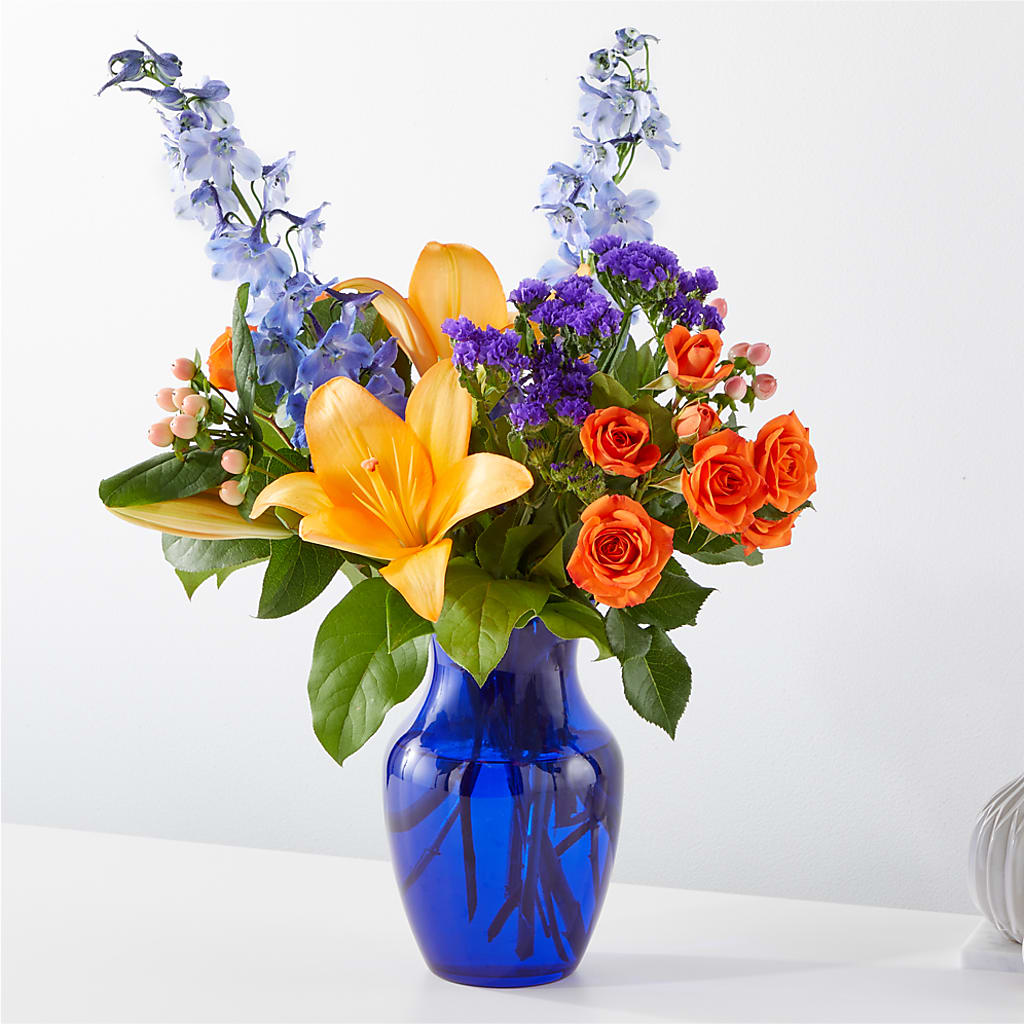 Radiant Citrus Bouquet – Fleuriste Lily-rose, Magog PQ