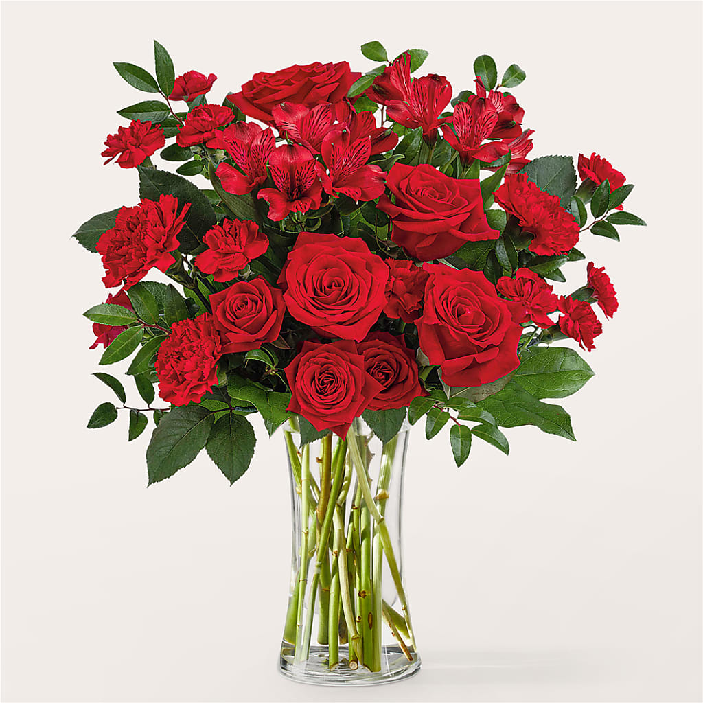 Brilliant Ruby Bouquet – Fleuriste Lily-rose, Magog PQ