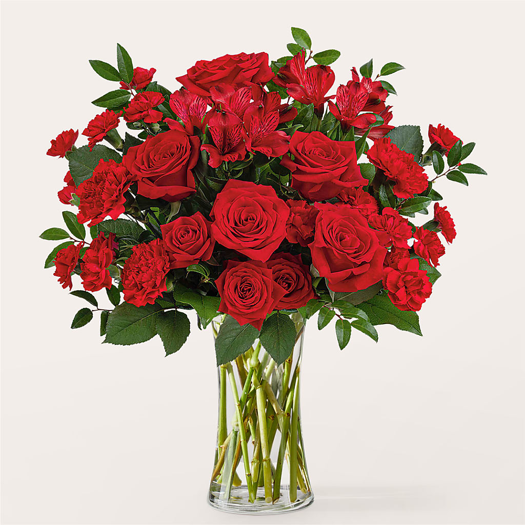 Brilliant Ruby Bouquet – Fleuriste Lily-rose, Magog PQ