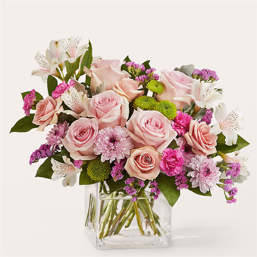 Pink Suede Bouquet – Fleuriste Lily-rose, Magog PQ
