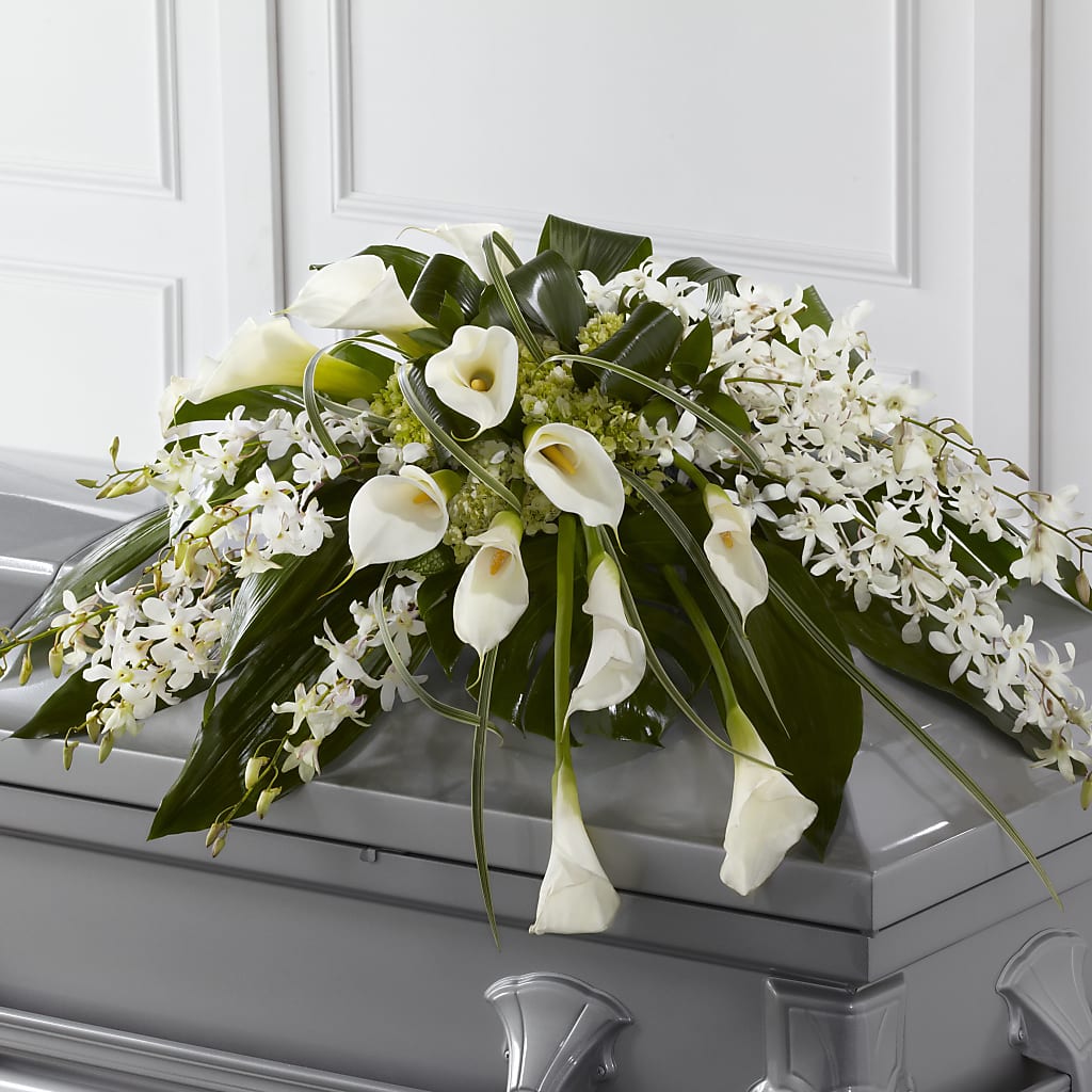 Angel Wings Casket Spray – Fleuriste Lily-rose, Magog PQ