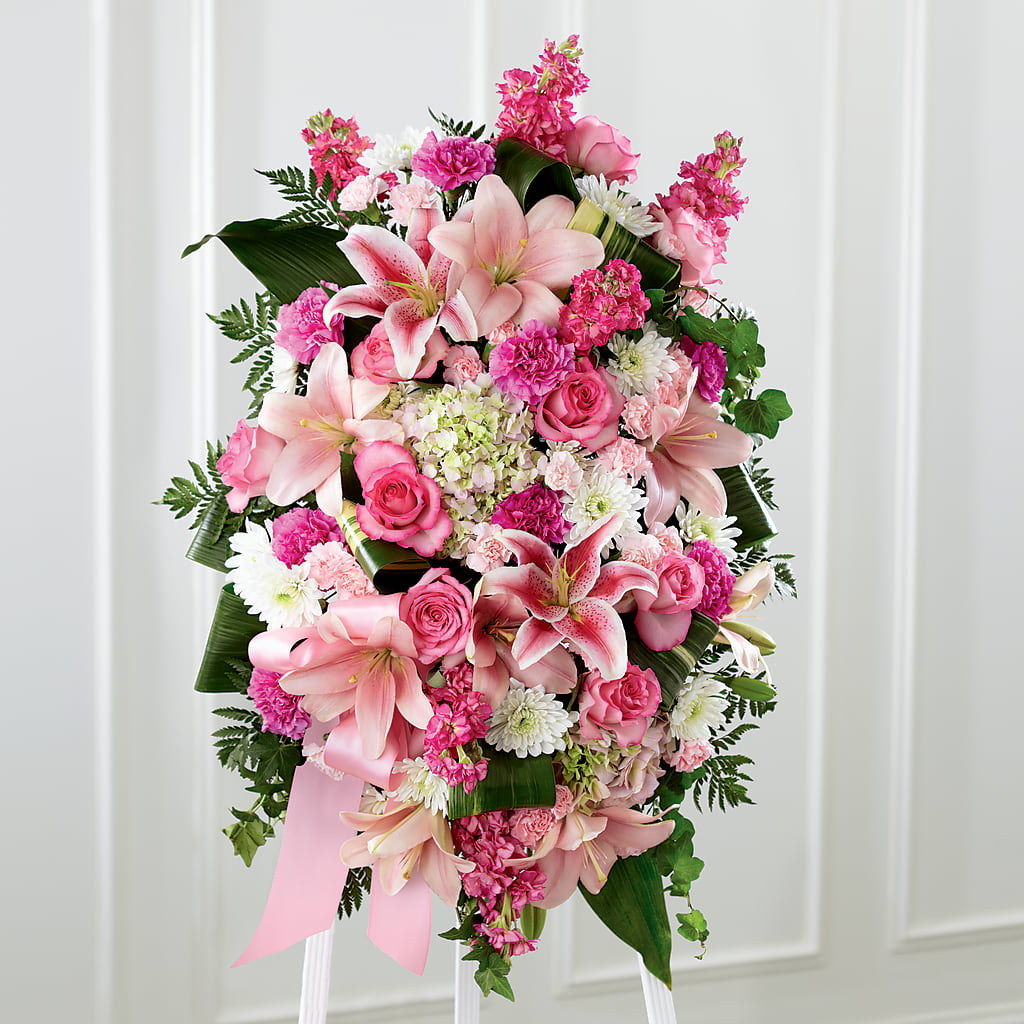 Comforting Standing Spray – Fleuriste Lily-rose, Magog PQ