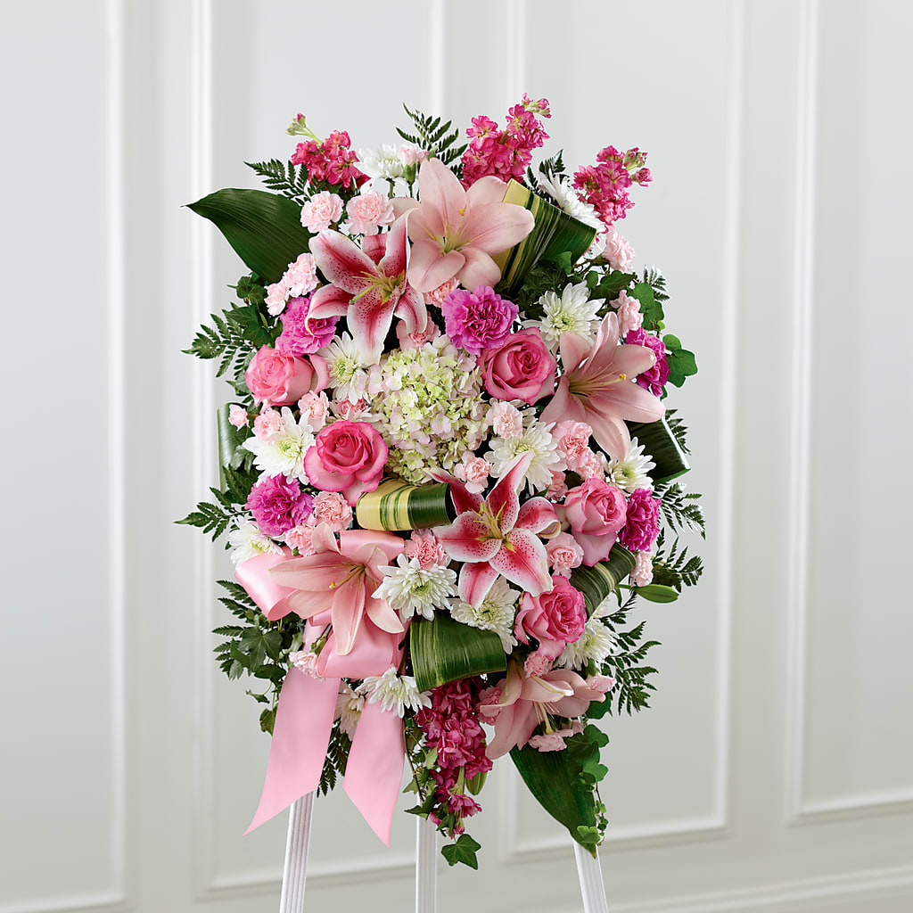 Comforting Standing Spray – Fleuriste Lily-rose, Magog PQ
