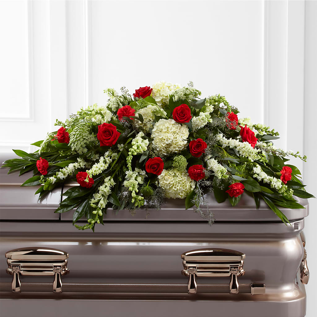 Sincerity Casket Spray – Fleuriste Lily-rose, Magog PQ
