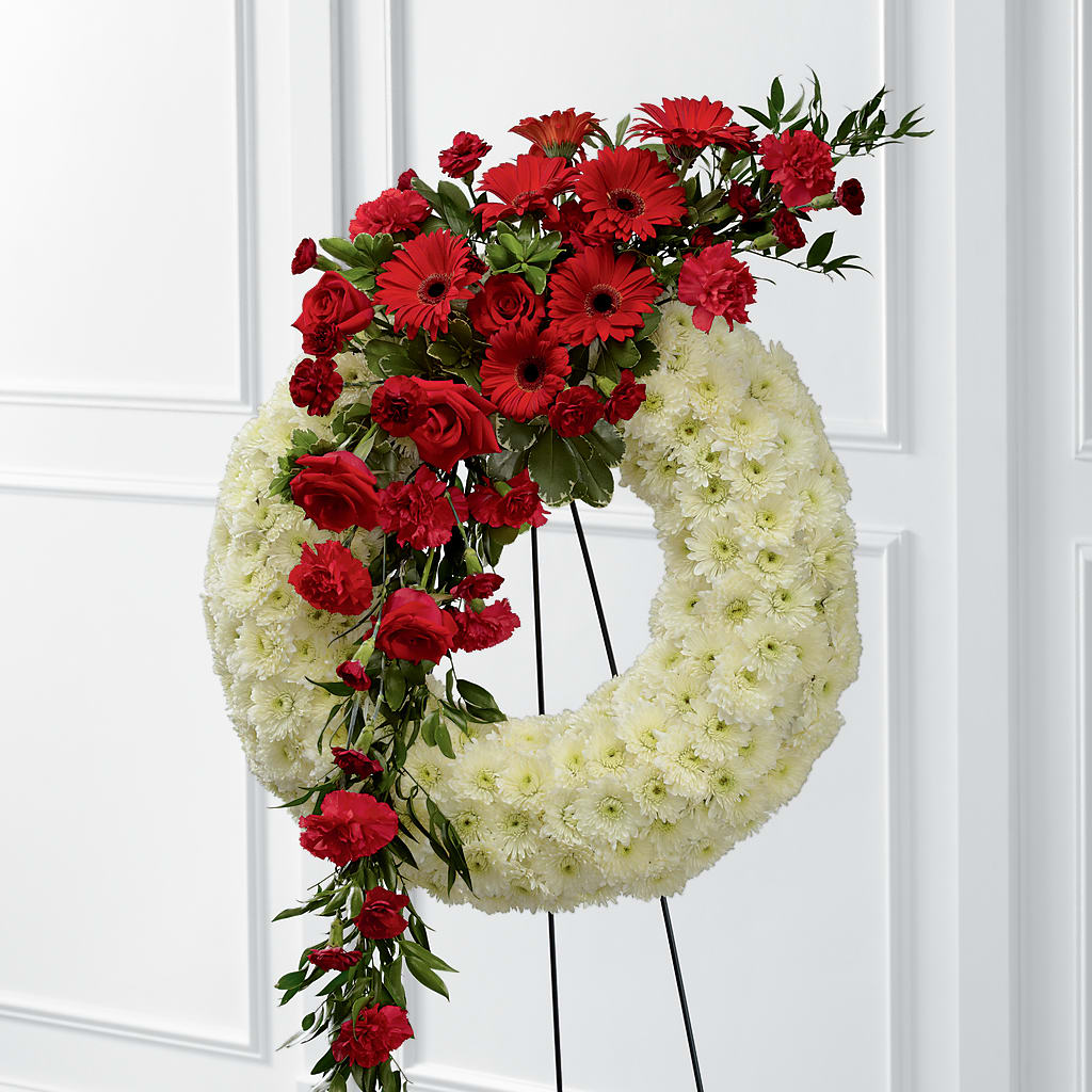 Graceful Tribute Wreath – Fleuriste Lily-rose, Magog PQ