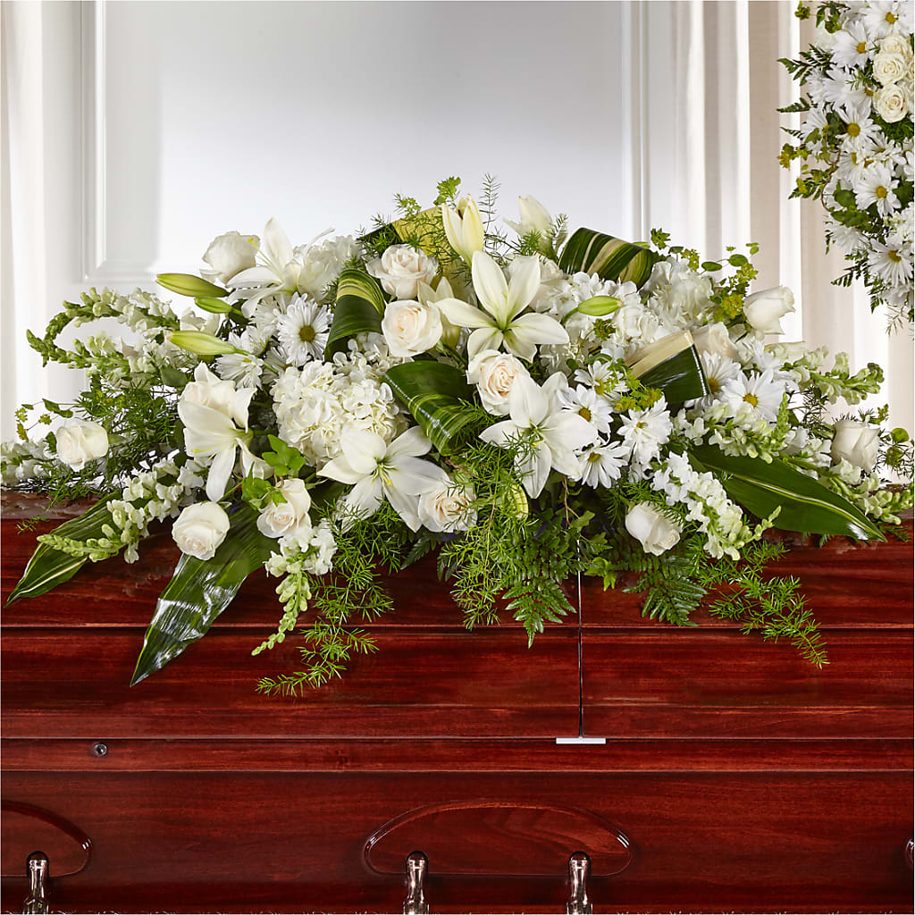 Abundance Casket Spray – Fleuriste Lily-rose, Magog PQ