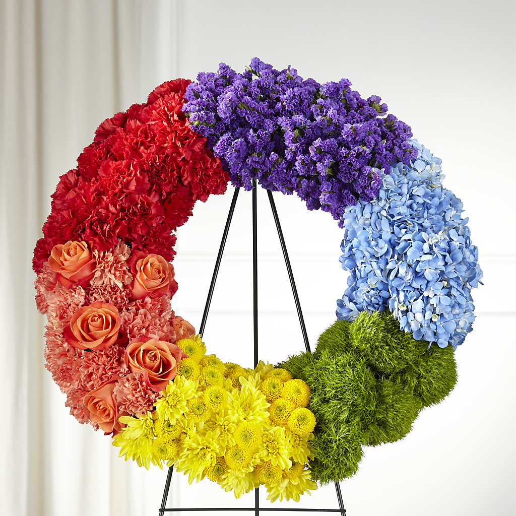 Circle of Love Wreath – Fleuriste Lily-rose, Magog PQ