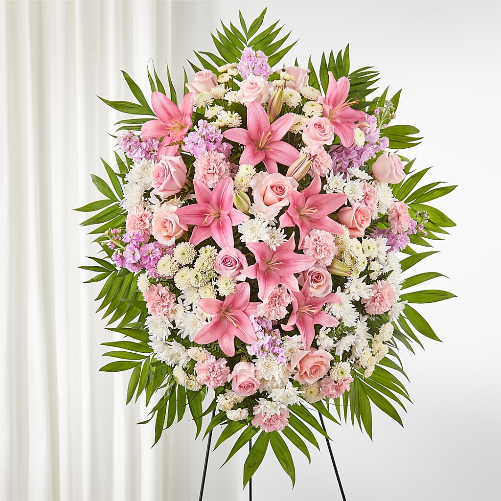 Offering Solace Standing Spray – Fleuriste Lily-rose, Magog PQ