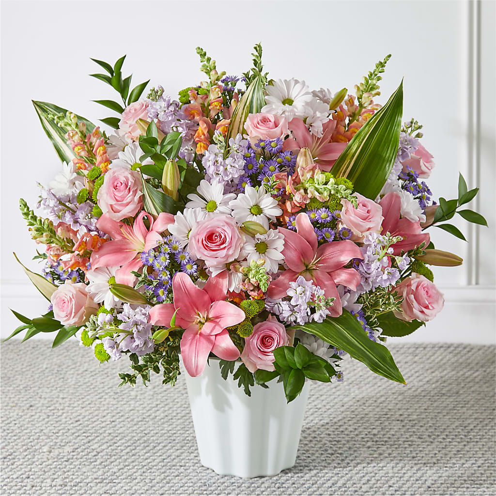 Abundant Compassion Floor Basket – Fleuriste Lily-rose, Magog PQ