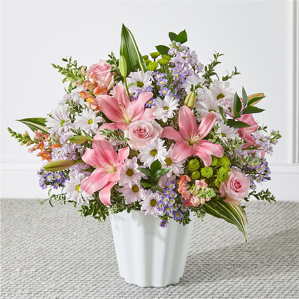 Abundant Compassion Floor Basket – Fleuriste Lily-rose, Magog PQ