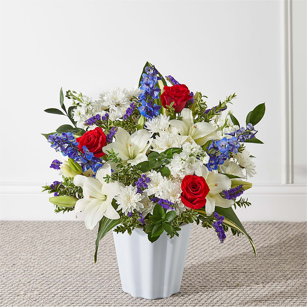 Consoled Floor Basket – Fleuriste Lily-rose, Magog PQ