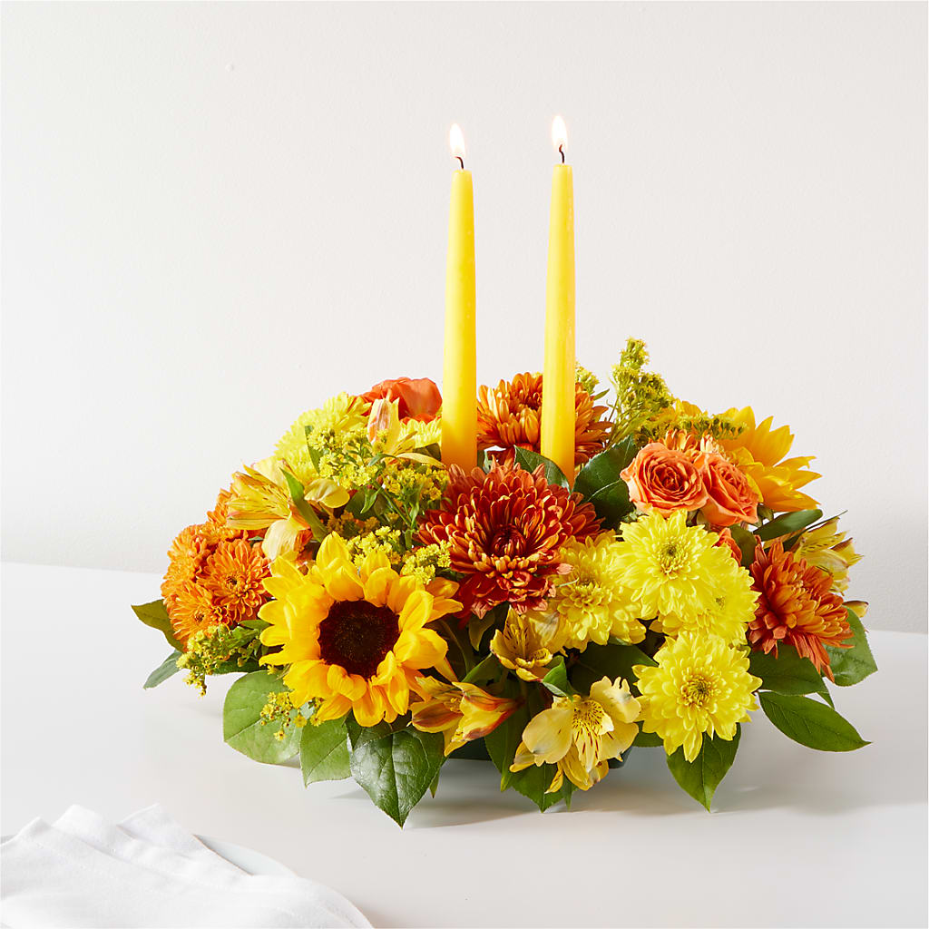 Autumn Harmony Centerpiece – Fleuriste Lily-rose, Magog PQ