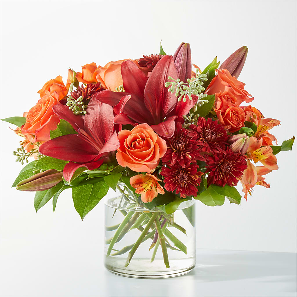 Crimson Leaves Bouquet – Fleuriste Lily-rose, Magog PQ