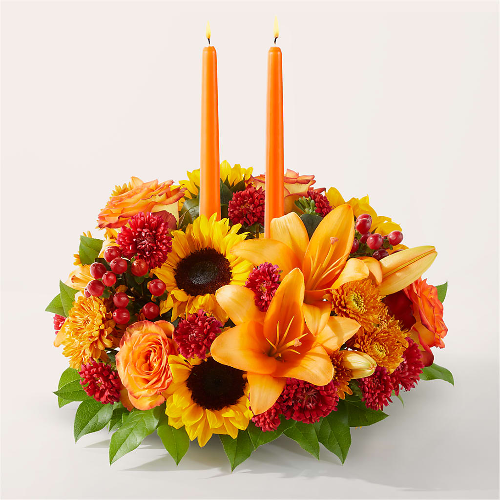 Grateful Centerpiece – Fleuriste Lily-rose, Magog PQ