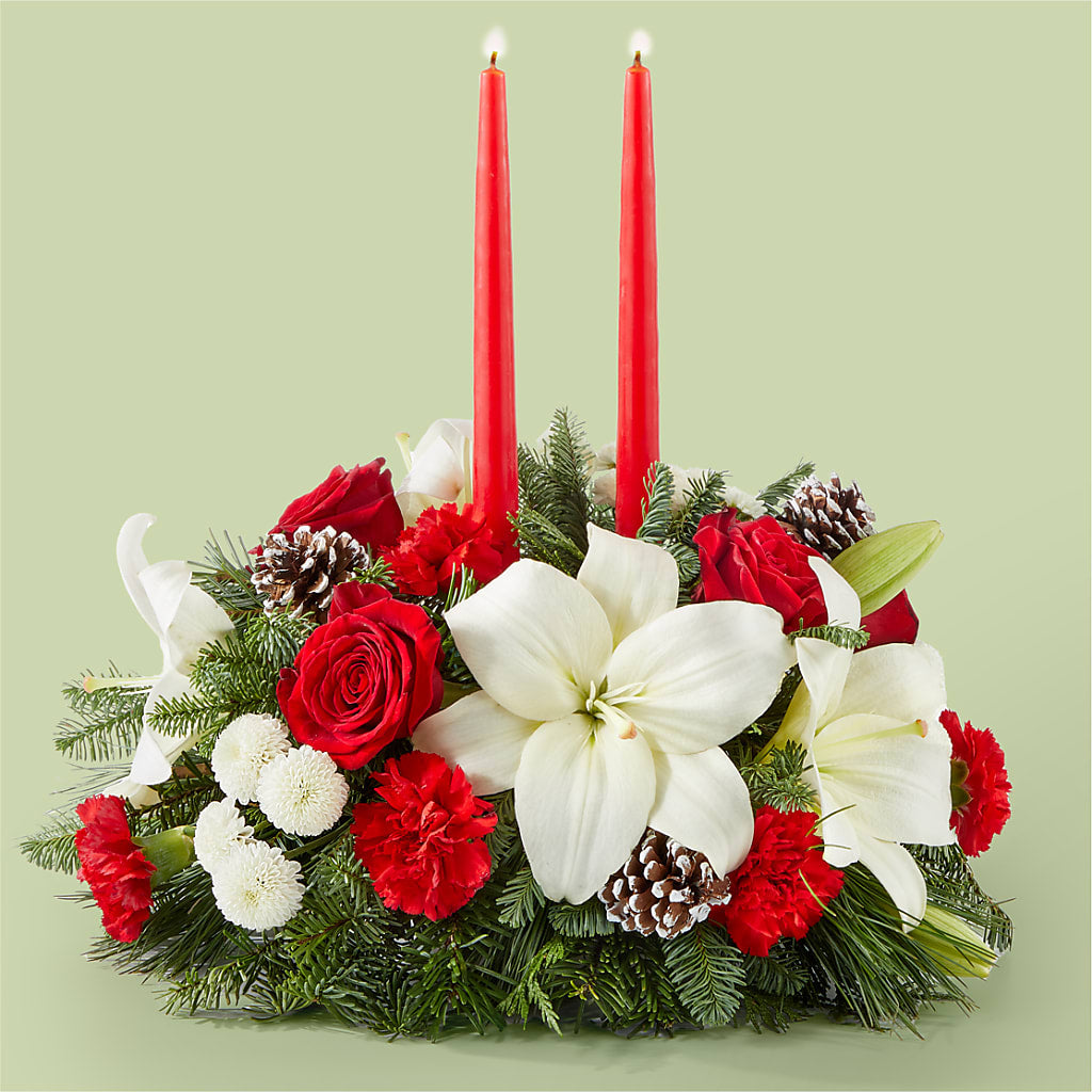Seasonal Festivities Centerpiece – Fleuriste Lily-rose, Magog PQ