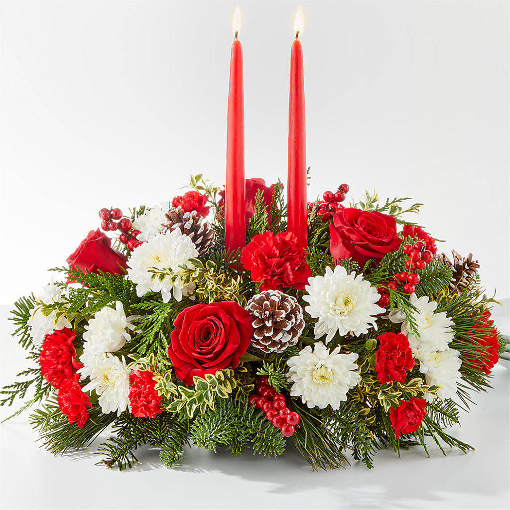 Holiday Soiree Centerpiece – Fleuriste Lily-rose, Magog PQ