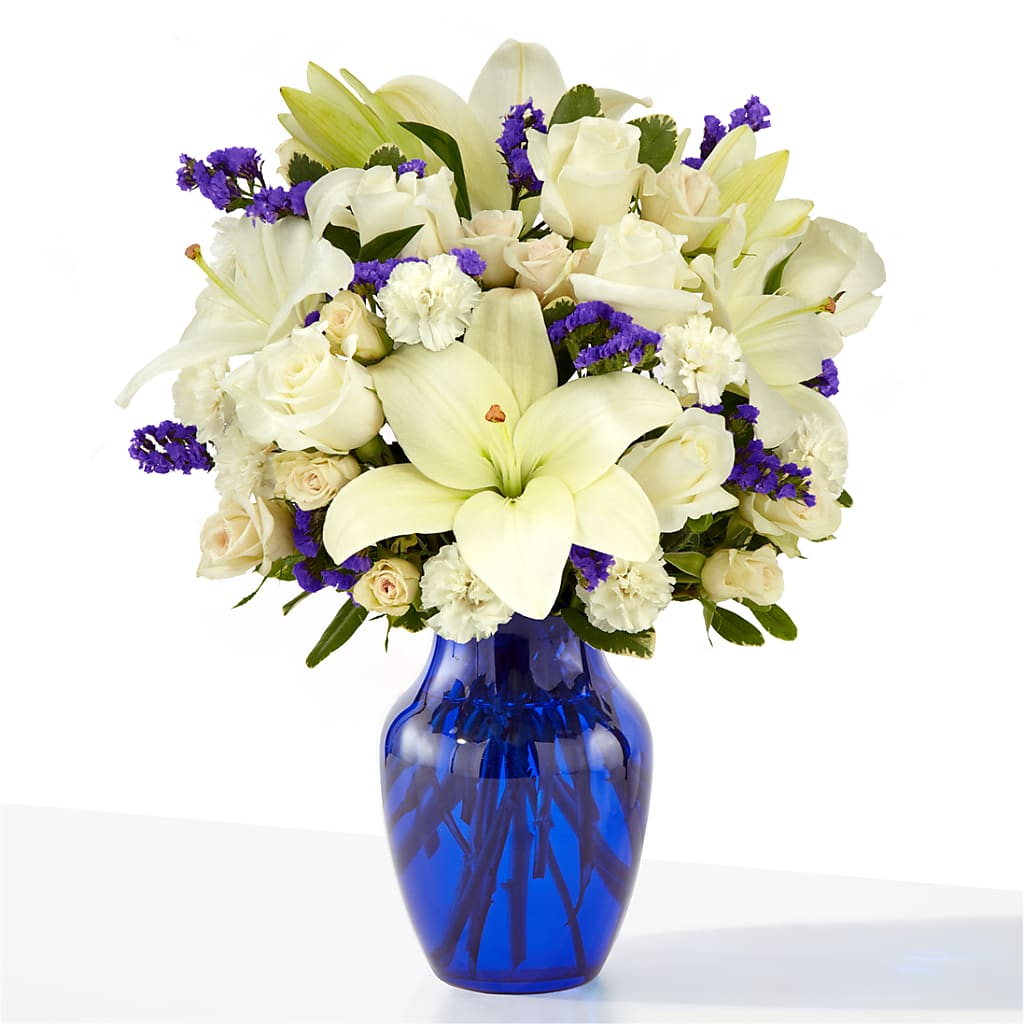Sapphire Rush Bouquet – Fleuriste Lily-rose, Magog PQ
