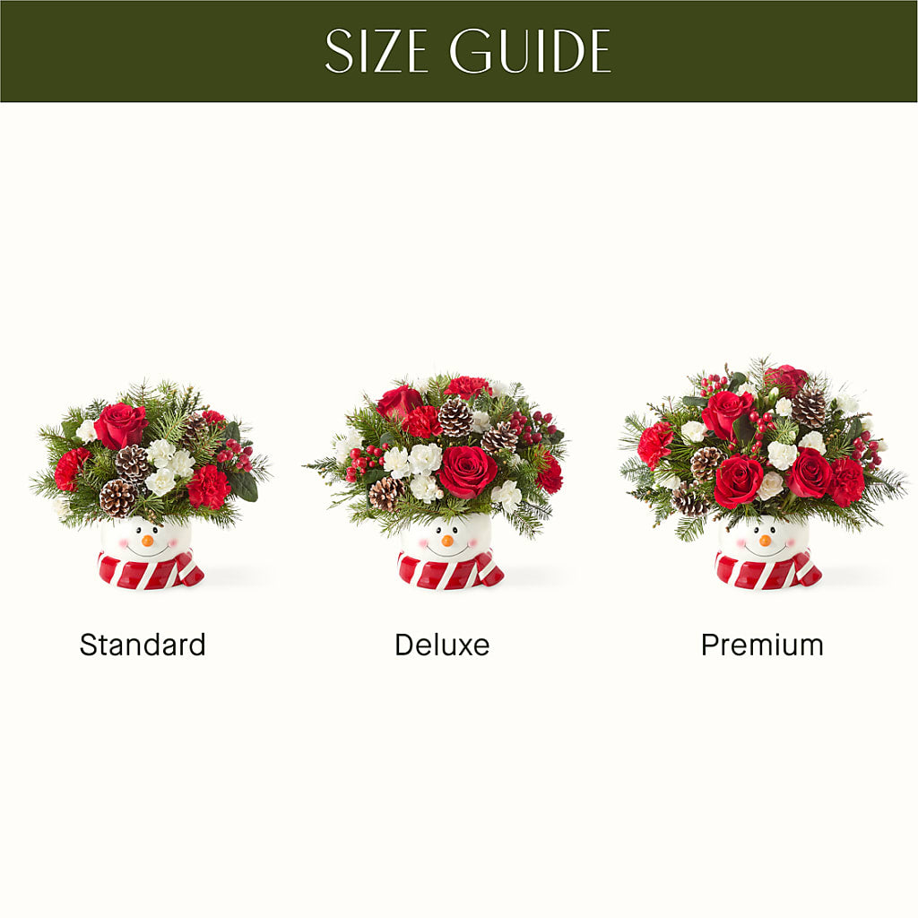 Jolly Snowman Bouquet –  Fleuriste Lily-rose, Magog PQ