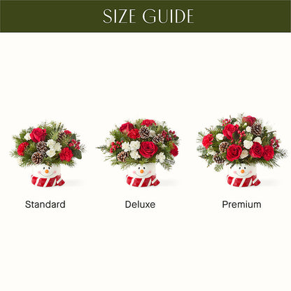 Jolly Snowman Bouquet –  Fleuriste Lily-rose, Magog PQ