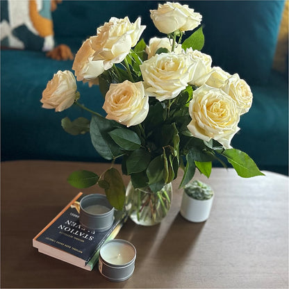 Long Stem Yellow Rose Bouquet –  Fleuriste Lily-rose, Magog PQ