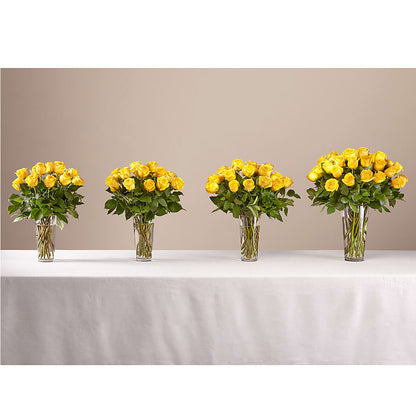 Long Stem Yellow Rose Bouquet –  Fleuriste Lily-rose, Magog PQ