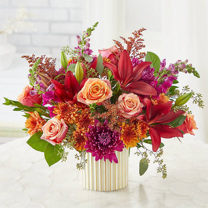 Burgundy Landscape Bouquet –  Fleuriste Lily-rose, Magog PQ
