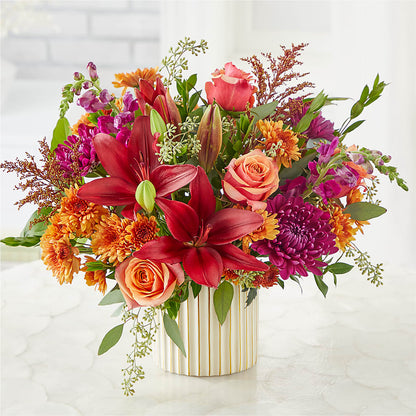 Burgundy Landscape Bouquet –  Fleuriste Lily-rose, Magog PQ