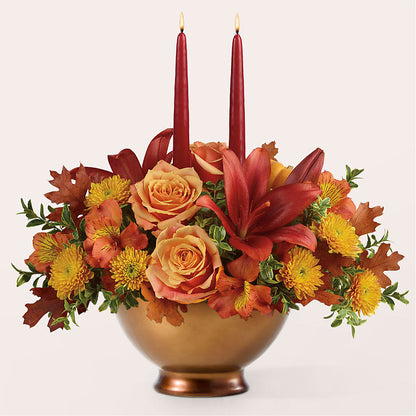 Harvest Table Centerpiece –  Fleuriste Lily-rose, Magog PQ