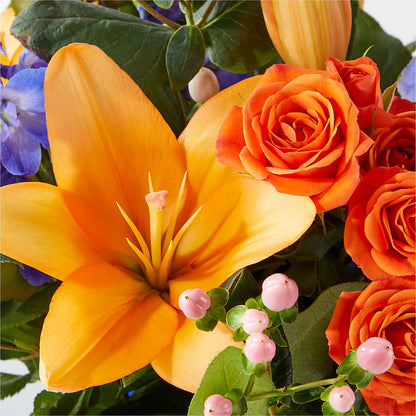 Radiant Citrus Bouquet –  Fleuriste Lily-rose, Magog PQ