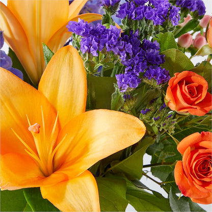 Radiant Citrus Bouquet –  Fleuriste Lily-rose, Magog PQ