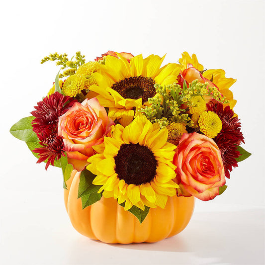 Golden Gourd Pumpkin Bouquet –  Fleuriste Lily-rose, Magog PQ