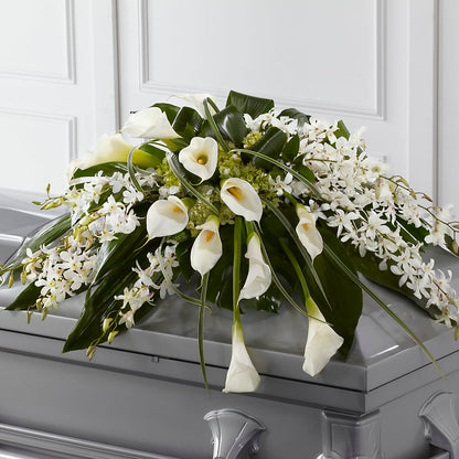 Angel Wings Casket Spray –  Fleuriste Lily-rose, Magog PQ