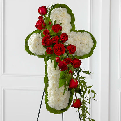 Floral Cross Easel –  Fleuriste Lily-rose, Magog PQ