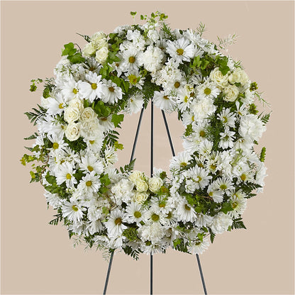 Faithful Wishes Wreath –  Fleuriste Lily-rose, Magog PQ