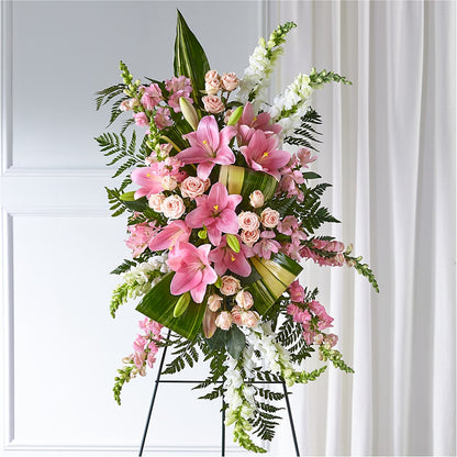 Elegant Embrace Standing Spray –  Fleuriste Lily-rose, Magog PQ