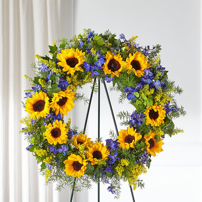 Bright Rays Wreath –  Fleuriste Lily-rose, Magog PQ