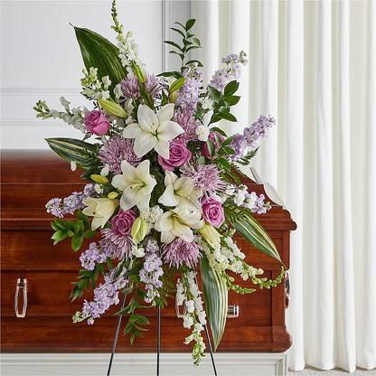 Grateful Hearts Standing Spray –  Fleuriste Lily-rose, Magog PQ