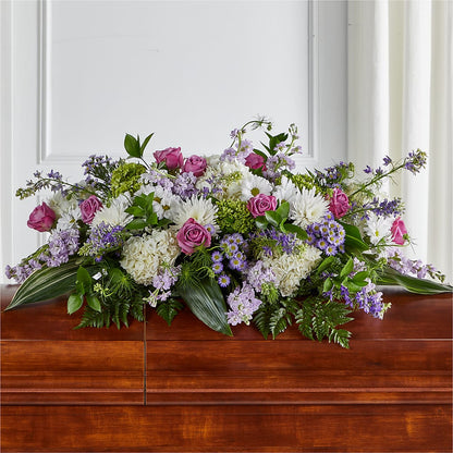 Meadows of Serenity Casket Spray –  Fleuriste Lily-rose, Magog PQ