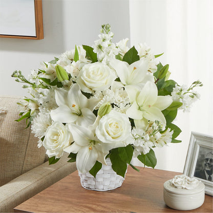 Peaceful Reflections Arrangement –  Fleuriste Lily-rose, Magog PQ