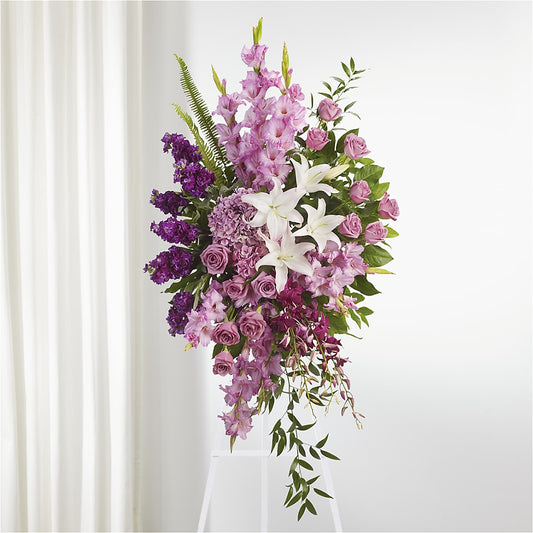 Gerbe funéraire "Jamais Seul"