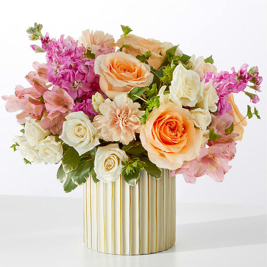 Paradise Bouquet with Ivory Vase –  Fleuriste Lily-rose, Magog PQ