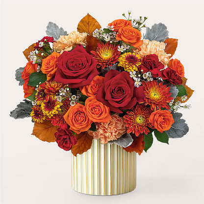 Merlot Bouquet with Ivory Vase –  Fleuriste Lily-rose, Magog PQ