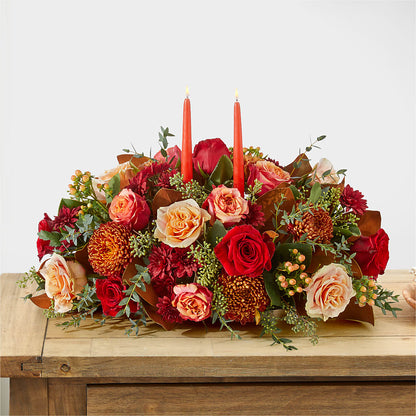 Gather Near Centerpiece –  Fleuriste Lily-rose, Magog PQ