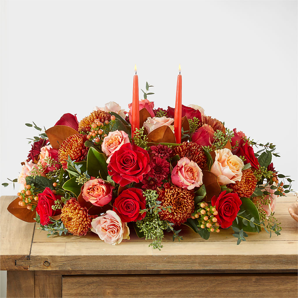 Gather Near Centerpiece –  Fleuriste Lily-rose, Magog PQ